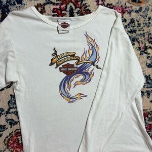 Harley Davidson Long sleeve y2k Shirt😌